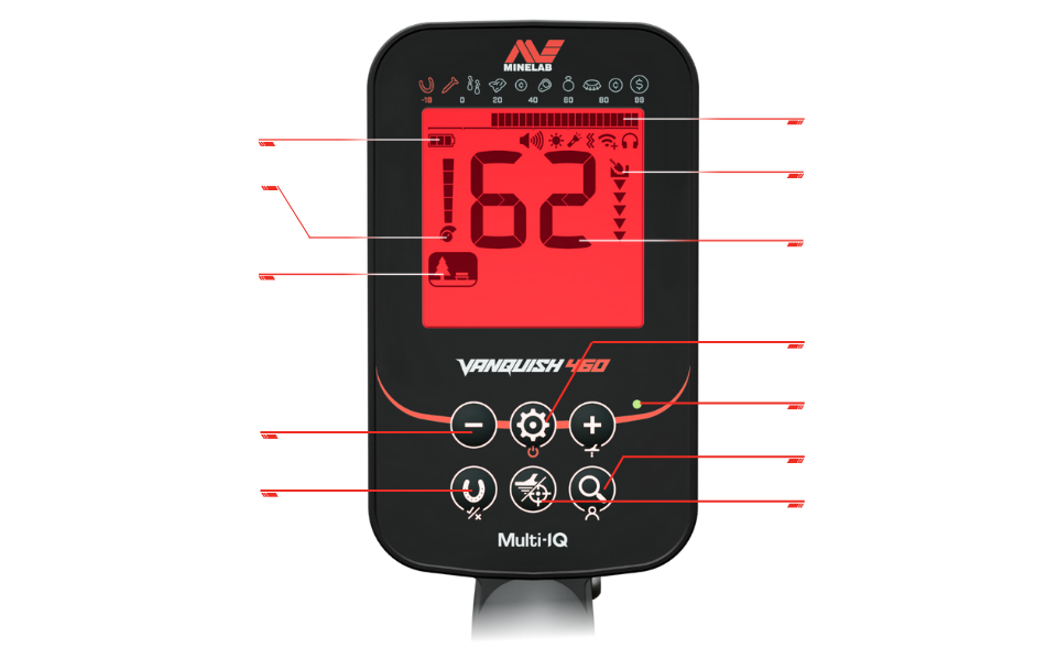 Minelab Vanquish 460 metal detector in Lahore